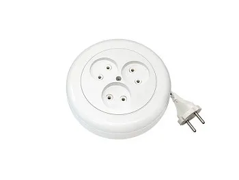 Удлинитель на катушке 5м (3 роз., 1.5кВт, б/з, ПВС 2х0,75) Bylectrica