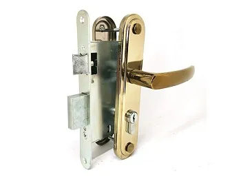 Замок врезной Омега ЗВ7.02 (золото)