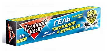 Гель от тараканов  и муравьев "Тройной удар" 30 г