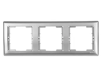 Рамка 3-ая горизонтальная серебро, DARIA, MUTLUSAN