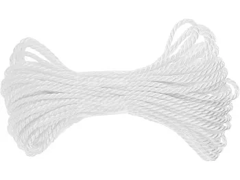 Канат полиэфирный тросовой свивки 6мм х20м