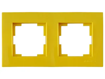 Рамка 2-ая горизонтальная желтая, RITA, MUTLUSAN
