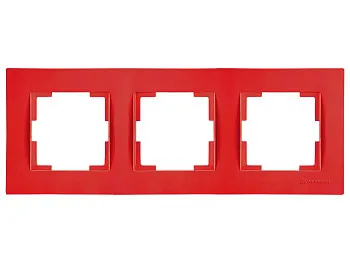 Рамка 3-ая горизонтальная красная, RITA, MUTLUSAN
