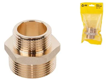 Ниппель ред. 1 1/4" нар. х 1" нар., AV Engineering (инд. упак.)