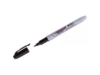 Маркер перманентный Crown "Multi Marker Super Slim" черный, пулевидный