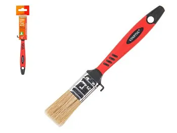 Кисть плоская 1"-25мм натур. щетина (стены, фасады) STARTUL PROFI