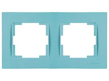 Рамка 2-ая горизонтальная синяя, RITA, MUTLUSAN