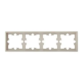 Рамка 4-местная песочная, Carre, BYLECTRICA