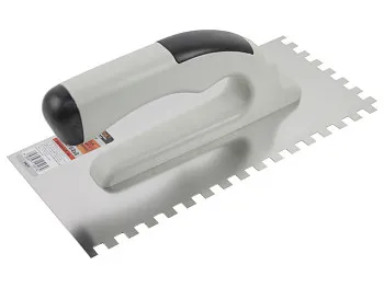 Гладилка нерж. 130х270мм зуб 8х8мм с двухкомпонентной ручкой STARTUL PROFI (ST1051-28)