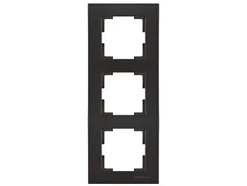 Рамка 3-ая вертикальная черная, RITA, MUTLUSAN