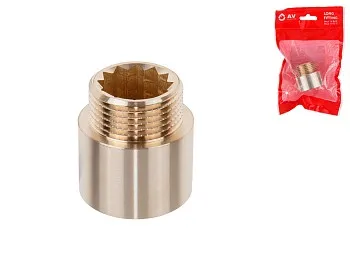 Удлинитель 1" вн.-нар. х 20 мм, AV Engineering (инд. упак.)