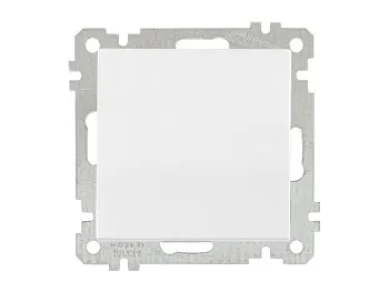 Выключатель 1-клав. (скрытый, без рамки, винт. зажим) белый, DARIA, MUTLUSAN