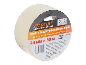 Скотч упаковочный прозрачный 48ммх50м STARTUL PROFI (ST9042-1-48-50)