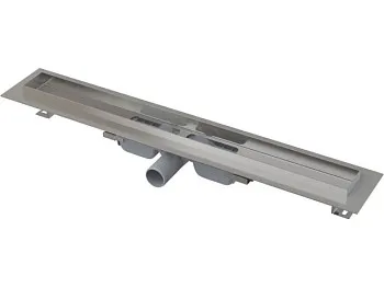 Водоотводящий желоб с порогами для цельной решетки, Alcaplast