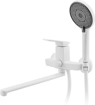 Смеситель для ванны (Lt) D35, серия Lily белый, a-five