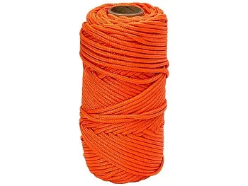 Паракорд с сердечником (3 нити) d2мм оранжевый 50м