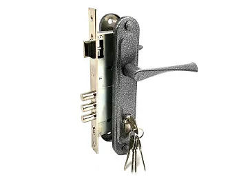 Замок врезной Зенит ЗВ4-85.3 (серебро)