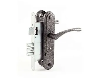 Замок врезной Омега ЗВ9.1-01 (серебро)