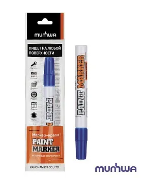 Маркер-краска промышленный синий MUNHWA INDUSTRIAL