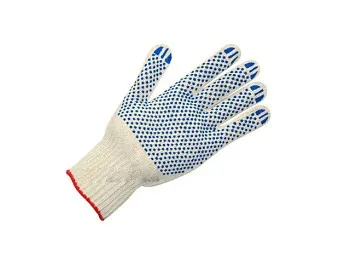 Перчатки х/б с ПВХ "Люкс", 7,5 класс, повышенная защита (мин. риски)
