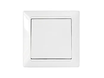Выключатель 1 клав. проходной (скрытый, 10А) белый Стиль, Bylectrica