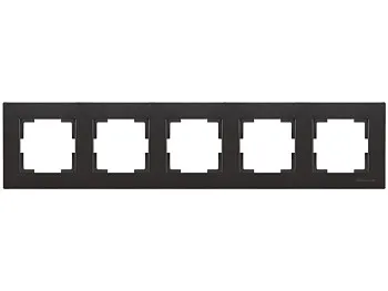 Рамка 5-ая горизонтальная черная, RITA, MUTLUSAN