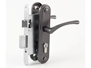 Замок врезной Омега ЗВ7 (серебро)