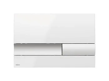 Кнопка управления для скрытых систем инсталляции, белая, AlcaPlast