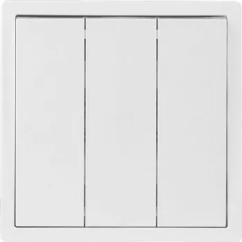 Выключатель 3 клав. (cкрытый, 10А) белый, Carre, BYLECTRICA