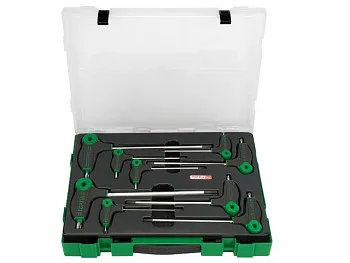 Набор ключей L-Type TORX 2-10мм 9шт в пласт.боксе TOPTUL