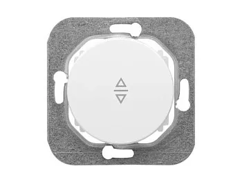 Выключатель 1 клав. проходной (cкрытый, 10А) белый, Прованс, Bylectrica