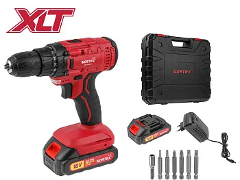 Аккум. дрель-шуруповерт WORTEX LX BD 1820 Li в чем. ALL1 XLT, 18 В, 30 Н*м, 2х2 А*ч, БЗП 10 мм