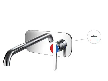 Смеситель для ванны (Lt) D35, серия Lotus хром, a-five