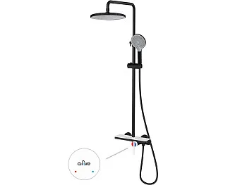 Душевая система (Lt) D35, серия Rose черный + белый, a-five