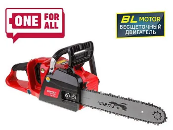 Аккум. пила цепная WORTEX CEC 3536 шина 35 см (14"), 3/8" LP, 1.1 мм ALL1 XLT SOLO БЕСЩЁТ.ДВИГ., 18В