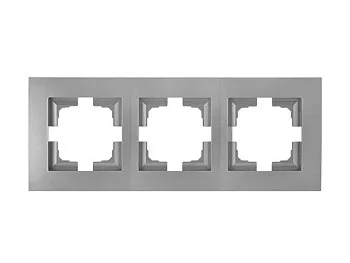 Рамка 3-местная серебро, Стиль новый, Bylectrica