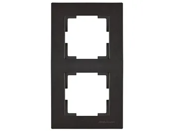 Рамка 2-ая вертикальная черная, RITA, MUTLUSAN