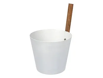 Бадья из алюминия 5 л, белая "Банные штучки"