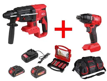 Аккум. перфоратор WORTEX CRH 1824-2 в кор. ALL1 + АКЦИЯ!
