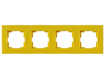 Рамка 4-ая горизонтальная желтая, RITA, MUTLUSAN