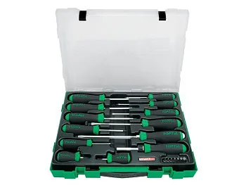 Набор отверток 20шт в пласт.боксе TOPTUL