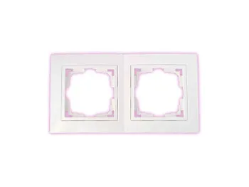 Рамка 2-местная белая, Уют, BYLECTRICA