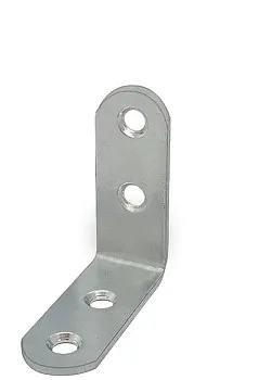 Уголок мебельный 17х40х40 мм белый цинк (100 шт в карт. уп.) STARFIX