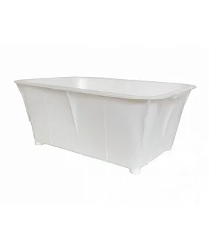 Ящик хозяйственный с ручками 40л (белый, пищевой)