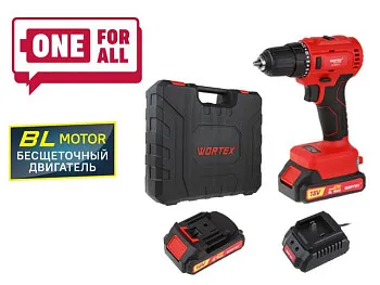 Аккум. дрель-шуруповерт WORTEX BD 2025 DLi в чем. ALL1 XLT БЕСЩЕТ, 18 В, 50 Н*м, 2х2 А*ч, БЗП 10 мм