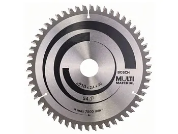 Диск пильный 210х30 мм 54 зуб. универсальный MULTIMATERIAL BOSCH