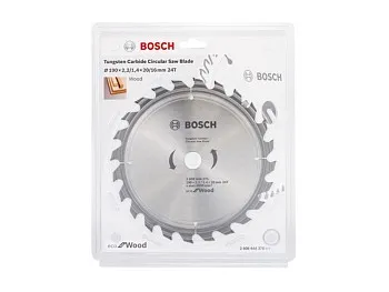 Диск пильный 190х20 мм 24 зуб. по дереву ECO WOOD BOSCH