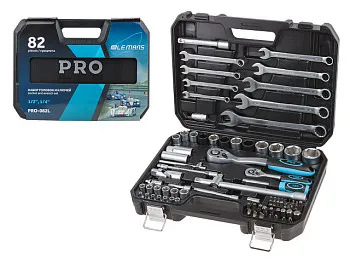 Набор головок и ключей 82пр. 1/4",1/2" PRO STARTUL LE MANS (PRO-082L)