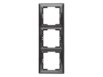 Рамка 3-ая вертикальная дымчатая, DARIA, MUTLUSAN