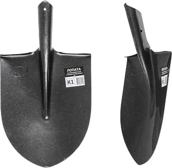 Лопата штыковая из рельсовой стали К1